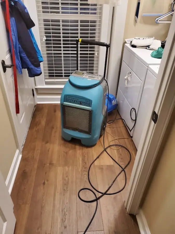 Commercial dehumidifier deployed for Flood Damage Cleanup in Sergeant Bluff